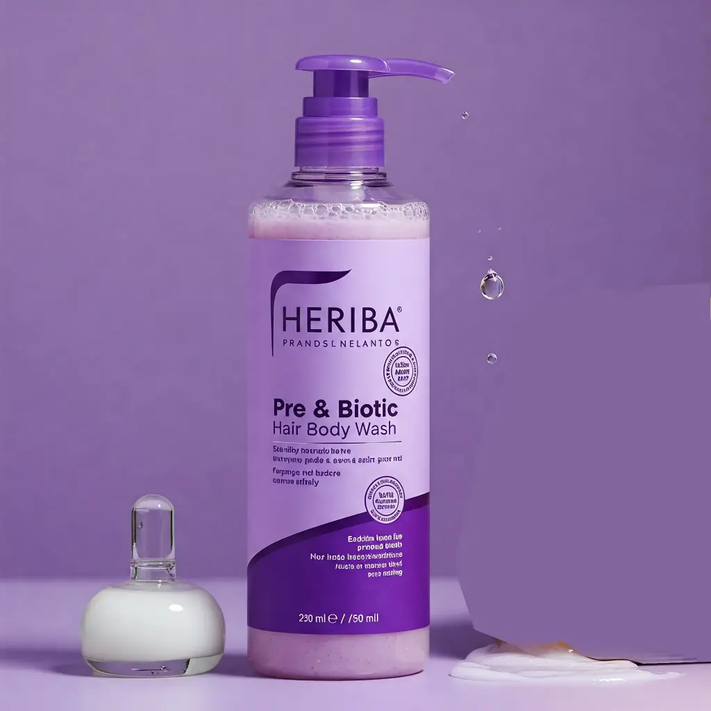 Heriba Pre & Pro Biotic Hair and Body Wash
