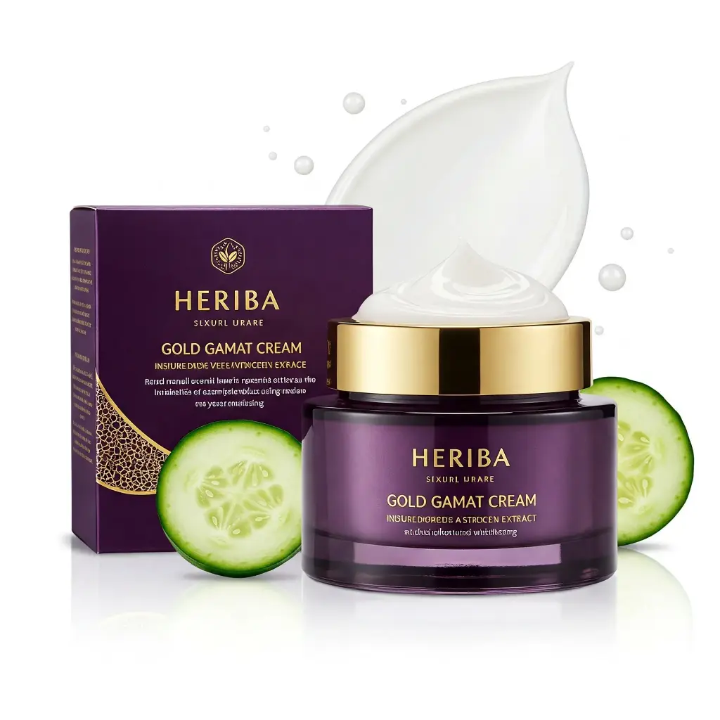 Heriba Gold Gamat Cream/Skincare/Gold Cucumber Sea/Cream wajah