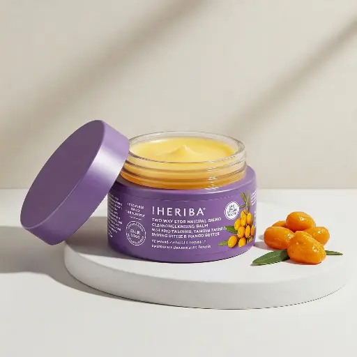 [HER-008] Heriba Two Way Natural Cleansing Balm with Sea Buckthorn, Tamanu and Mango Butter