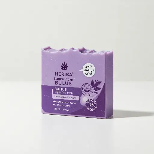 [HER-012] Heriba Natural Soap Bulus/Sabun Organik/Menipiskan Stretchmark/Menghilangkan Bekas Jerawat